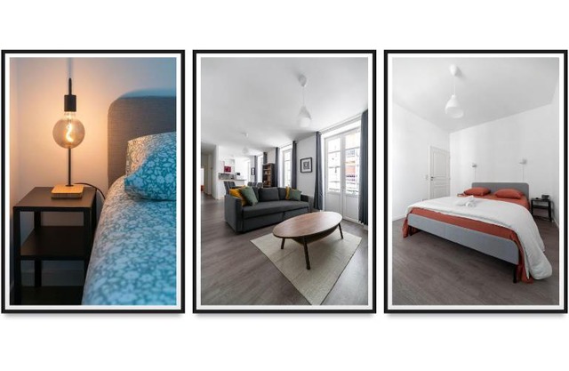 Le Brit - Grand appartement design, 3 chambres, centre ville