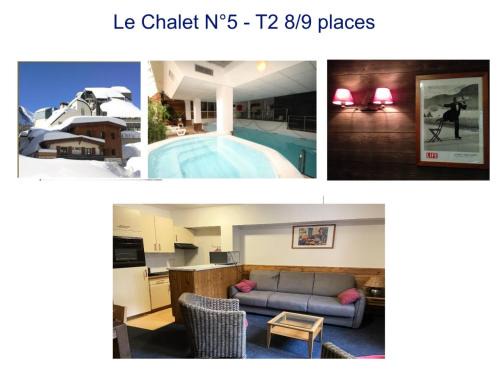 Le Chalet - Piscine - 2 Pièces pour 9 Personnes MAE-6003