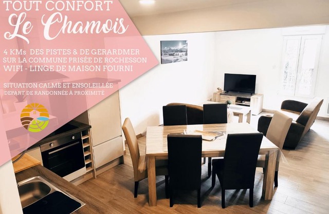 ⁂ LE CHAMOIS Appartement [CLEDICIHOME]/Magnifique vue sur les montagnes/4 KMs DE GERARDMER ! ⁂