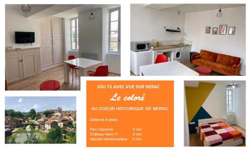 Le Coloré- T2 confortable avec vue sur Nérac