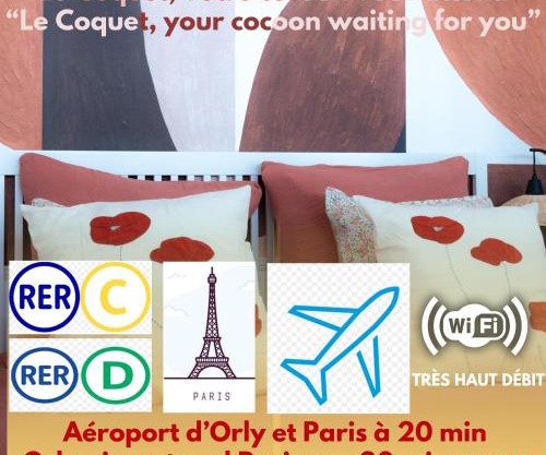 Le coquet à 20min de Paris et de l'aéroport d'Orly