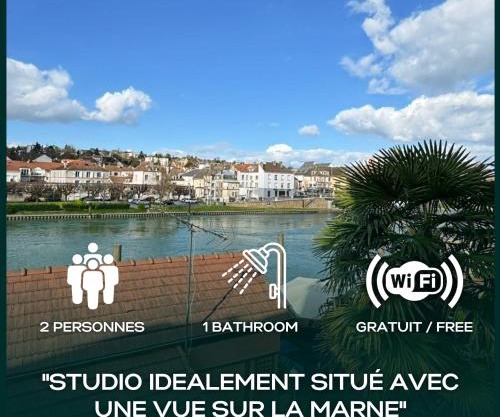 Le Cosy Lagny - Appartement Cosy avec balcon vue sur Marne