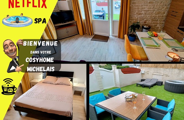 le Cosyhome Michelais Gîte Neuf SPA Chauffant, Netflix Grand Parking