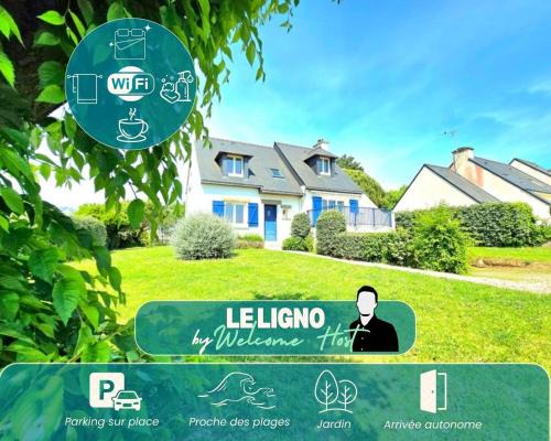 Le Ligno, Maison Néo-bretonne mer et plages
