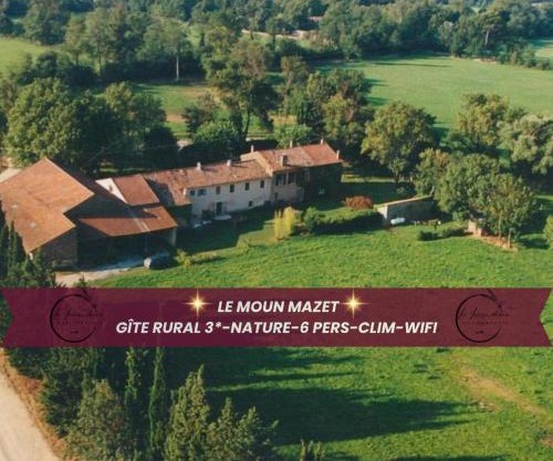 Le Moun Mazet gîte rural 3 étoiles, CLIM, Nature, 6 personnes
