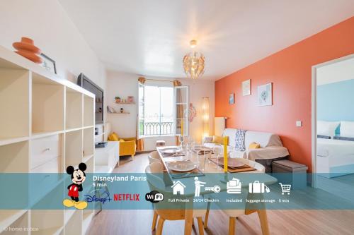 Le Rangiroa, 4 people, 5 min to Disneyland Paris