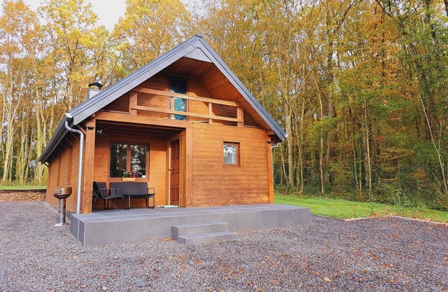 Chalet Le refuge du KL-Casa-Bañera de hidromasaje-Vista al bosque