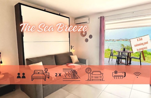 Le Sea-Breeze - Beau studio piscine VUE LAGON