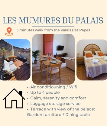 Les Murmures du Palais - Terrasse privée avec vue