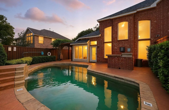 Lewisville Luxe Oasis | Pool, BBQ, Theater Room