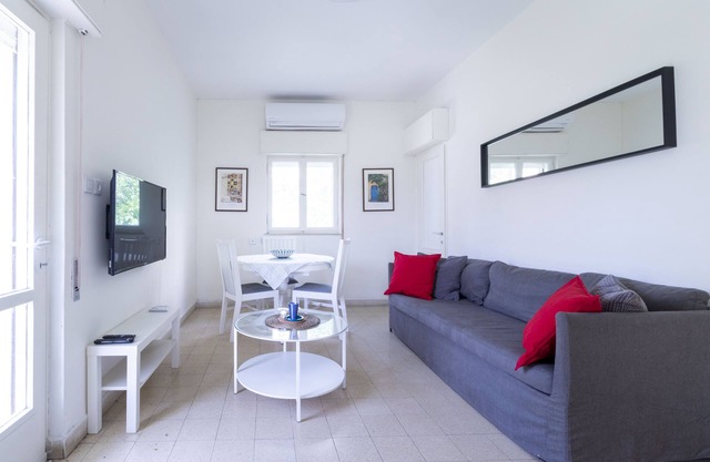 light and bright 2 bedroom Old Katamon. Balconies