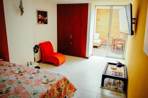 Lindo apartamento con patio privado.