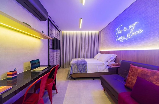 Lindo apartamento frente para praia, Wi-Fi