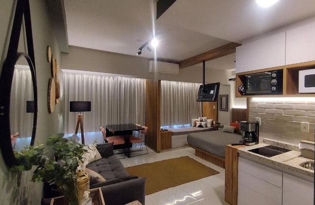 Lindo studio na área central de Poços