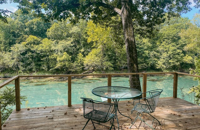 Little Red Riverfront Home w/ Amazing Views & Expansive Deck!
