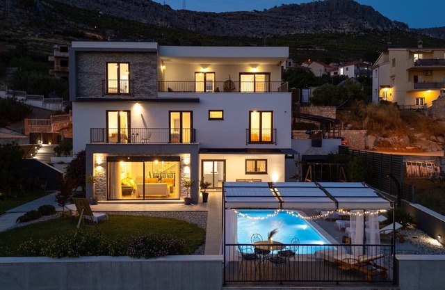 NEW Seaview Villa Judita with 26sqm pool, 5 bedrooms, Playroom