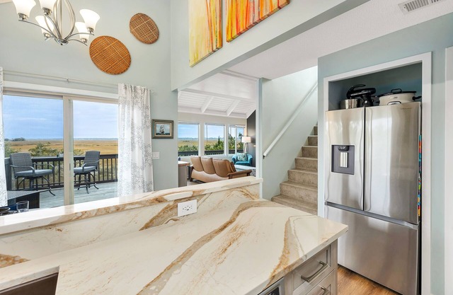 Located in Sea Palms with beautiful Marsh views!