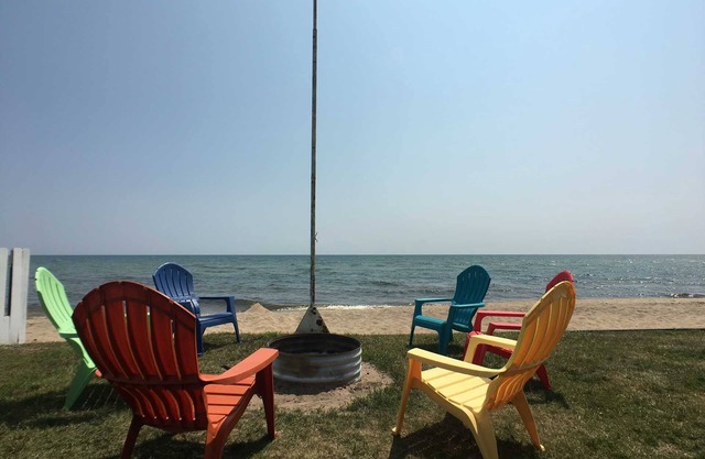Located on Lake Huron Sandy Beach! Home sleeps up to 9!