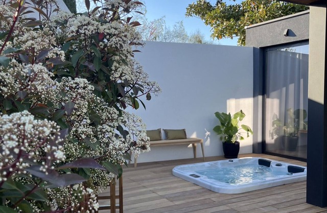 Lodge Contemporain Avec Jacuzzi en Provence Verte