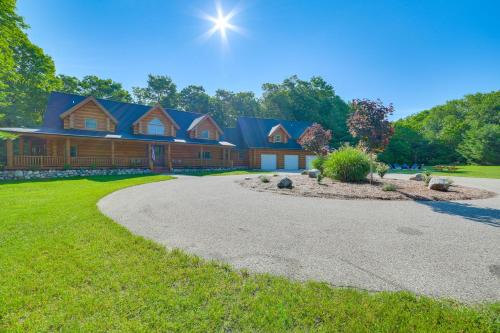Lodge on 104 Acres with Fire Pit in Boyne City