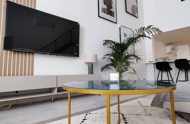 Loft 120m2 with AC & Sauna/Hammam