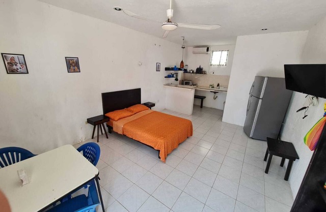 Departamento estilo Loft al norte de Merida con Wifi Smartv a/c