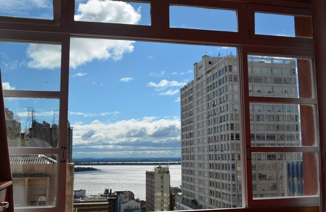 Loft con vista, en el centro de Porto Alegre.