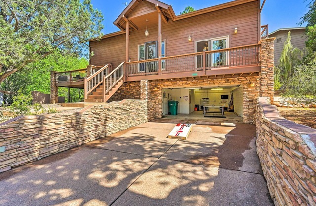 Log Cabin in Payson w/ Deck, Mtn & Creek Views