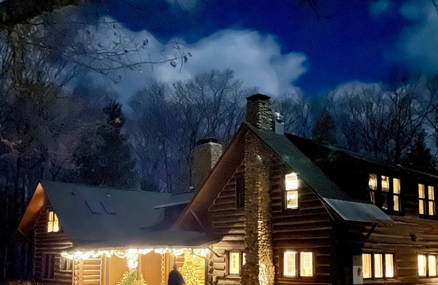 Log lodge estate in northern Michigan. A one of a kind up north experience.