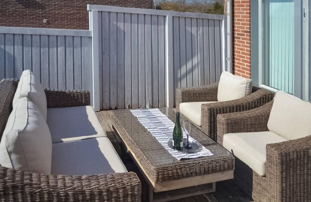 Look forward to a relaxing time by the sea in this modern vacation home.