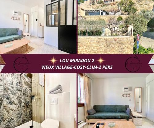 Lou Miradou 2 - Vieux village médiéval, Cosy, Clim, 2 personnes