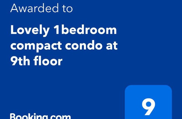 Lovely 1bedroom compact condo at 9th floor