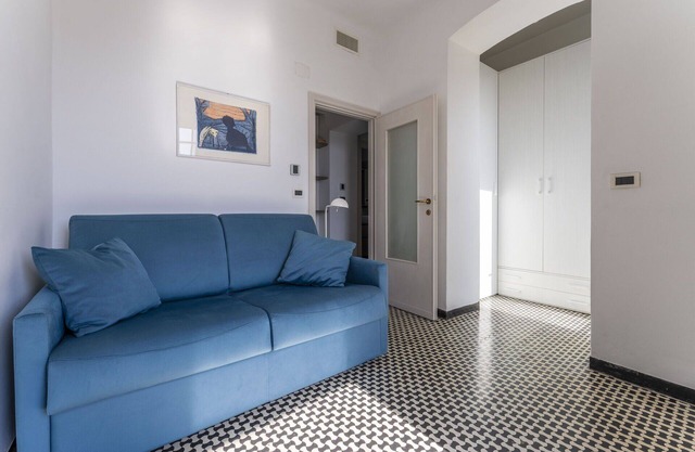 Acogedor apartamento con A/C, WIFI, TV, balcón y vista panorámica, cerca de Portofino