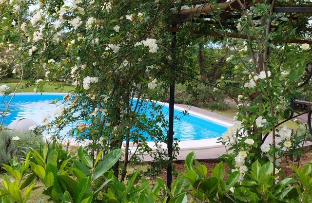 Pretty Depandance with use of the swimming pool at the foot of the Roman castles