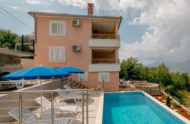 Lustica Apartment with pool & amazing view