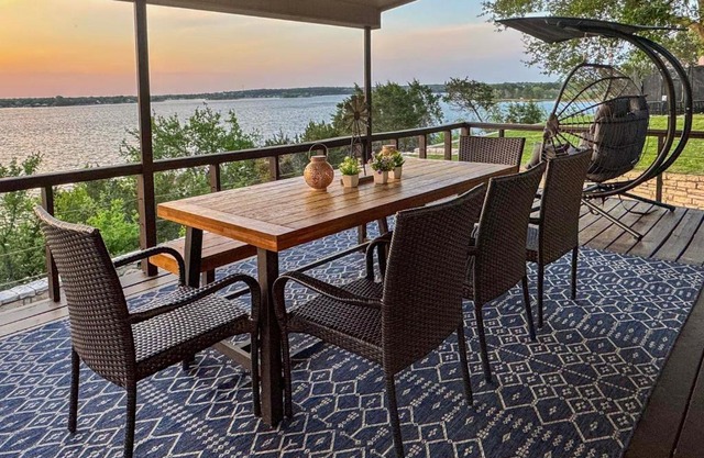Luxe Lake Granbury Retreat Dock, Deck and Game Room