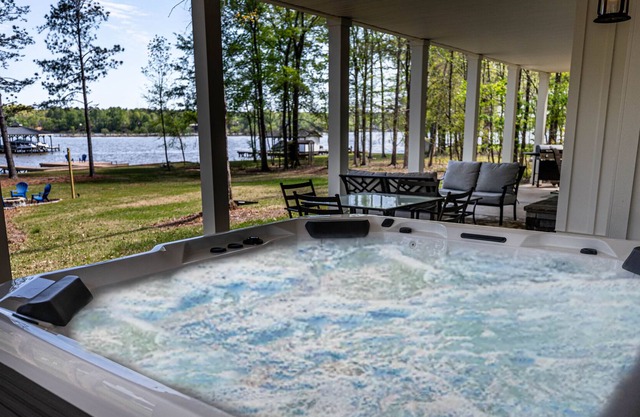 Luxe Lakefront Home with Private Hot Tub, Dock, Kayaks & Firepit - Dogs OK