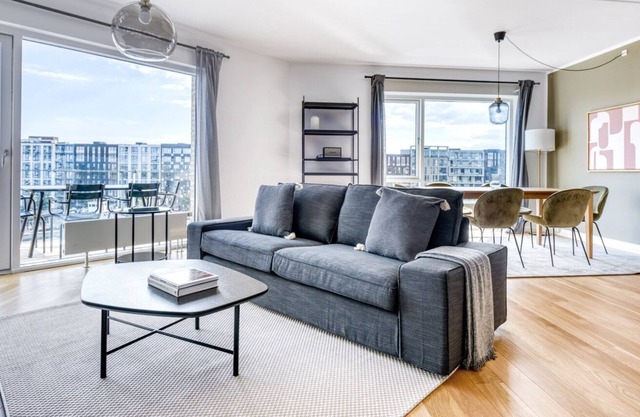 Luxe Teglholmen 2BR w/ Balcony, Courtyard & W/D, nr Harbor, by Blueground