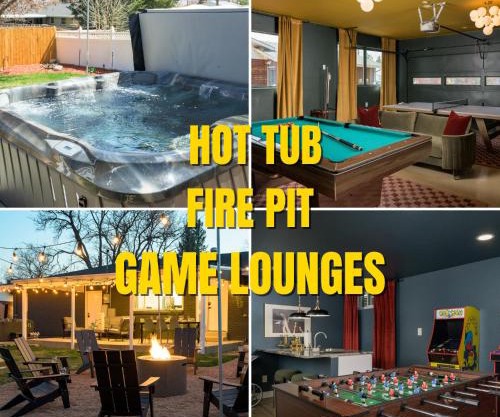 Luxehottubfirepitgameroomsspeakeasyfamretreat