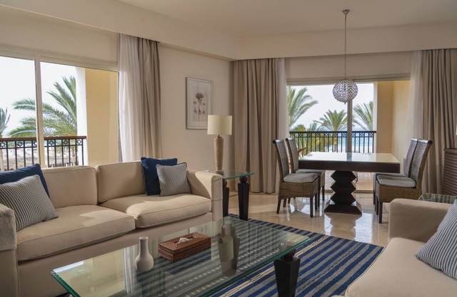Luxurious Escape Near Almaza's Pristine Beach - Royal Suite with Pool Access