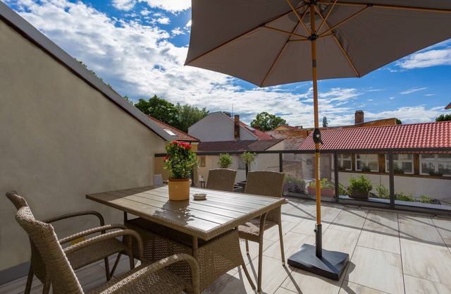Luxurious large apartment with a terrace in the center of Litomyšl