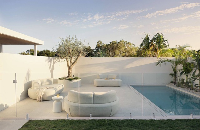 Luxurious Mediterranean Coastal Retreat with Pool