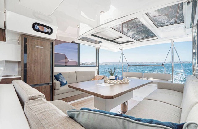 Luxury 4 stateroom catamaran perfectly located on the docks of Conch Inn Marina