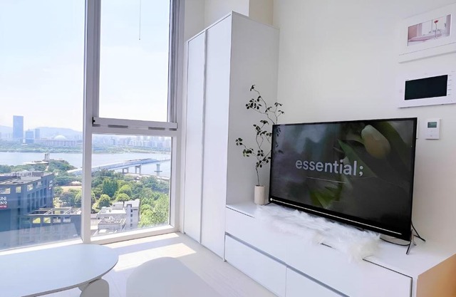 Luxury accommodation overlooking the river