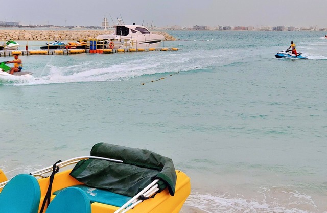 Piso de lujo con acceso a la playa de Marassi cerca de la laguna de Amwaj y el centro comercial Dragon