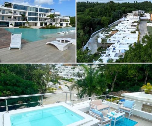 Luxury Apt with Private Jacuzzi & Pool Near Beach