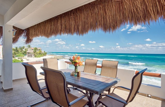 20% de descuento en la semana de Navidad: frente a la playa, playa, piscina, jacuzzi y personal completo.