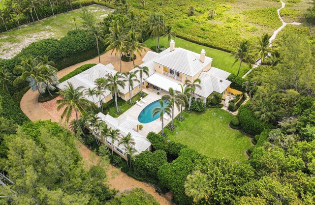 Luxury Beachfront Home with Private Beach Path & Pool – Hobe Sound, FL