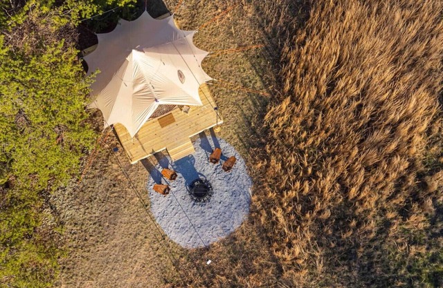 Luxury Camping with King Bed - Clover Tent