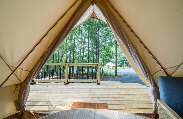 Luxury Camping with Two Full Beds - Kanawha Tent